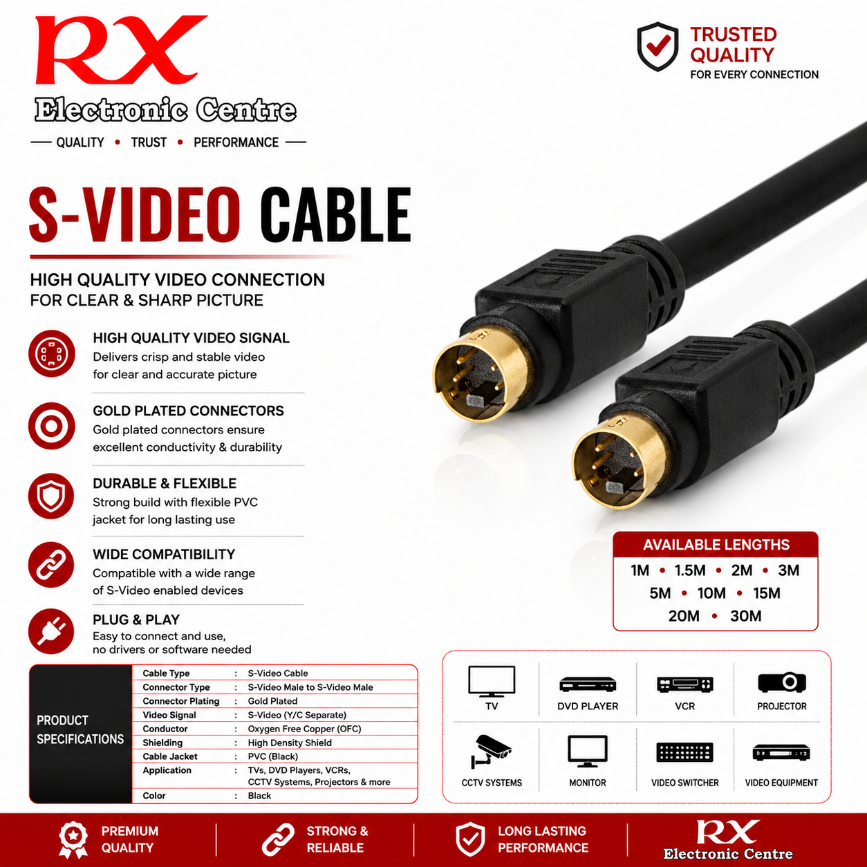 Premium S-Video Cable