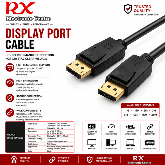 Premium DisplayPort Cable