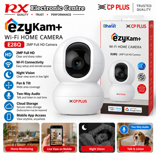 CP PLUS ezyKam+ E28Q 2MP Full HD Wi-Fi Home Security Camera