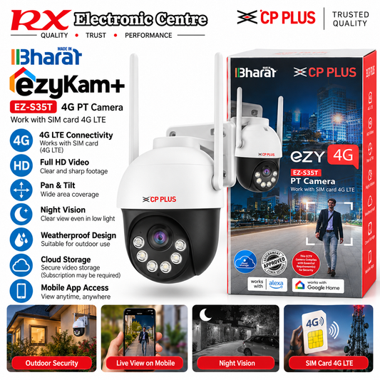CP PLUS EZ-S35T 3MP 4G LTE Outdoor Pan &amp; Tilt Security Camera